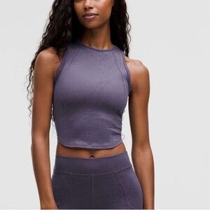 Lululemon Soft Sueded Crewneck Cropped Tank Top Nightfall / Nightfall size 6